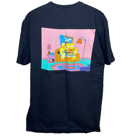 20th TELEVISION THE SIMPSONS NWT Men’s XL Black T-Shirt Simpson Family - Picture 2 of 2